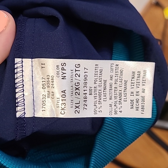 CHEROKEE INFINITY ZIP-UP SCRUB JACKET WOMENS SIZE 2XL - Picture 7 of 12